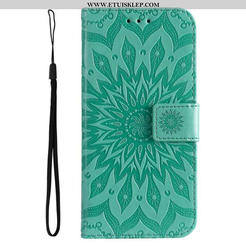 Etui Folio do Samsung Galaxy A14 / A14 5G Mandala Sun Ze Smyczą